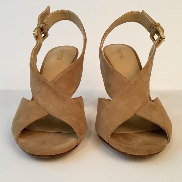 MICHAEL Michael Kors ‘Becky’ Suede Stiletto Dress Sandals - Picture 6 of 10